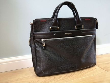 Сумка мужская кожаная Malgrado черная