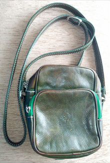 Мужская кожаная сумочка-кошелёк Manufactus made in