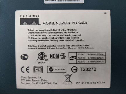 Межсетевой экран Cisco PIX 501 Firewall