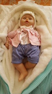 Вязанные тёплый конверт на выписку Ups Pups