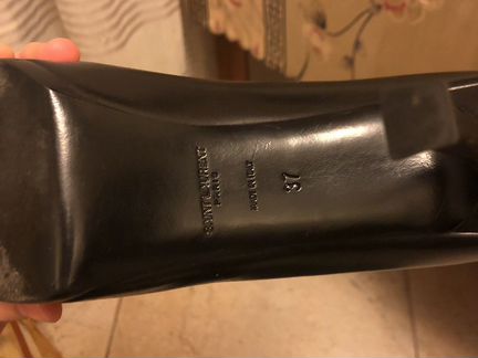 YSL оригинал туфли женские на каблуке кожа