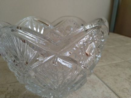 Хрустальная конфетница/салатник Crystal Bohemia