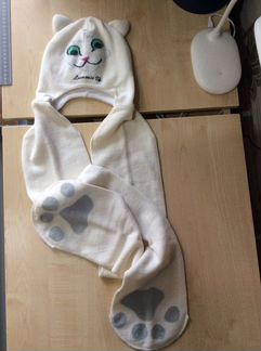 Шапка-шарф, новая