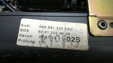 Шторка багажника Audi A6 (C5), 2003