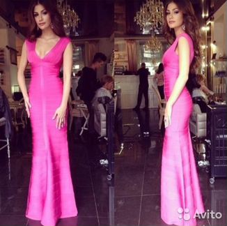 Herve leger платье в пол оригинал