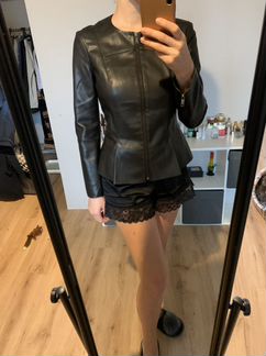 Куртка кожанка zara