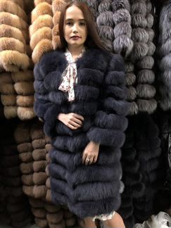 Шуба из песца