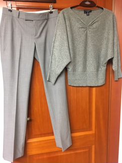 Banana Republic.Шерсть.Серые базовые брюки.США, ор