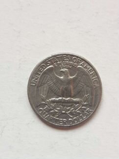 Монета 25 центов 1976г