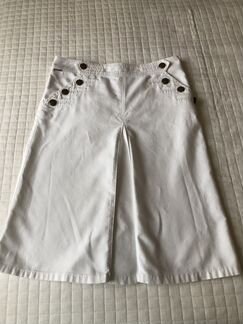 Burberry, юбка тонкая, белая джинса 42-44 размер