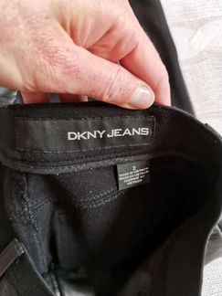 Dkny кожаные брюки