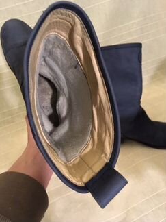 Удобные зимние сапоги, нубук/шерсть. Обмен