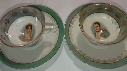 Чайная пара тонкий фарфор