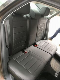 Авто чехлы для Фольксваген Поло черные