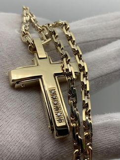 Золотая цепь с крестом