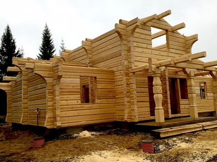 Сруб из лафета