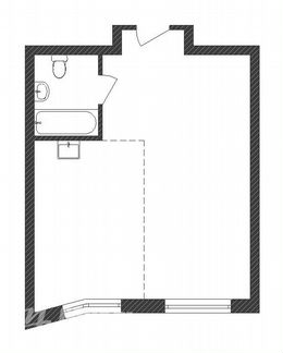 1-к квартира, 43 м², 6/35 эт.