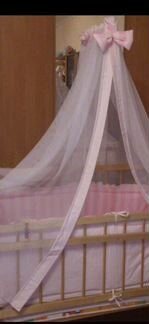Комплект балдахин и бортики в детскую кроватку