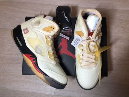 11.5US Nike Air Jordan 5 Retro OFF-white Sail