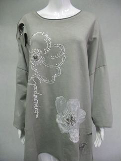 Туника Oversize Intrend 21 Italy хлопок