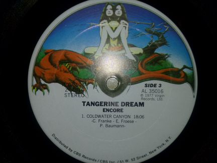 Грампластинки Tangerine Dream