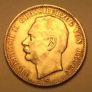 Баден 3Mark 1909год