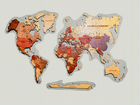 Карта мира из дерева Стерлитамак