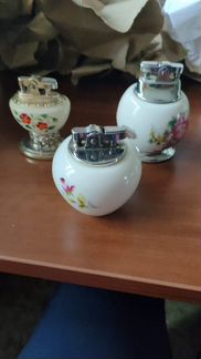 Зажигалки настольные, наборы пепельницы+ зажигалки