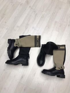 Ботфорты высокие демисезон черные бежевые