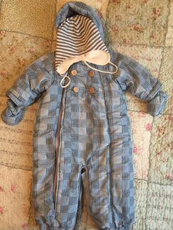 Комбинезон трансформер mothercare, 6-9/ шапка