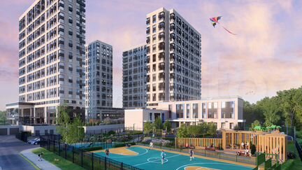 1-к апартаменты, 36.3 м², 17/22 эт.