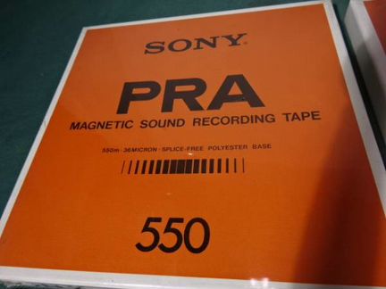Запечатанная катушка с плёнкой Sony, Япония, 550м