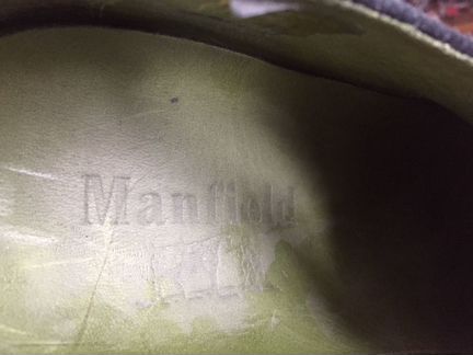 Туфли мужские замша manfield