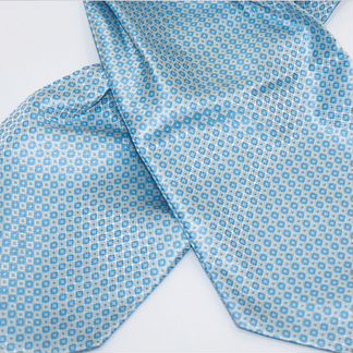 Новый аскот (шейный платок) серого цвета арт6313