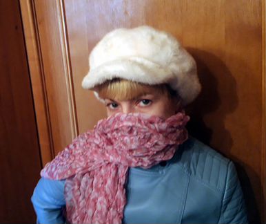 Шапка кепка норка белая новая