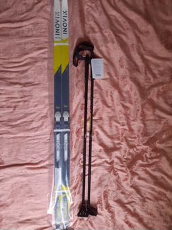 Лыжи, палки, ботинки