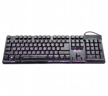 Игровая клавиатура hiper genome GK-3 чёрная (104кл
