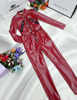 Кожаный комбинезон