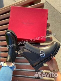 Ботильоны валентино кожаные